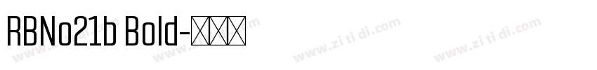 RBNo21b Bold字体转换